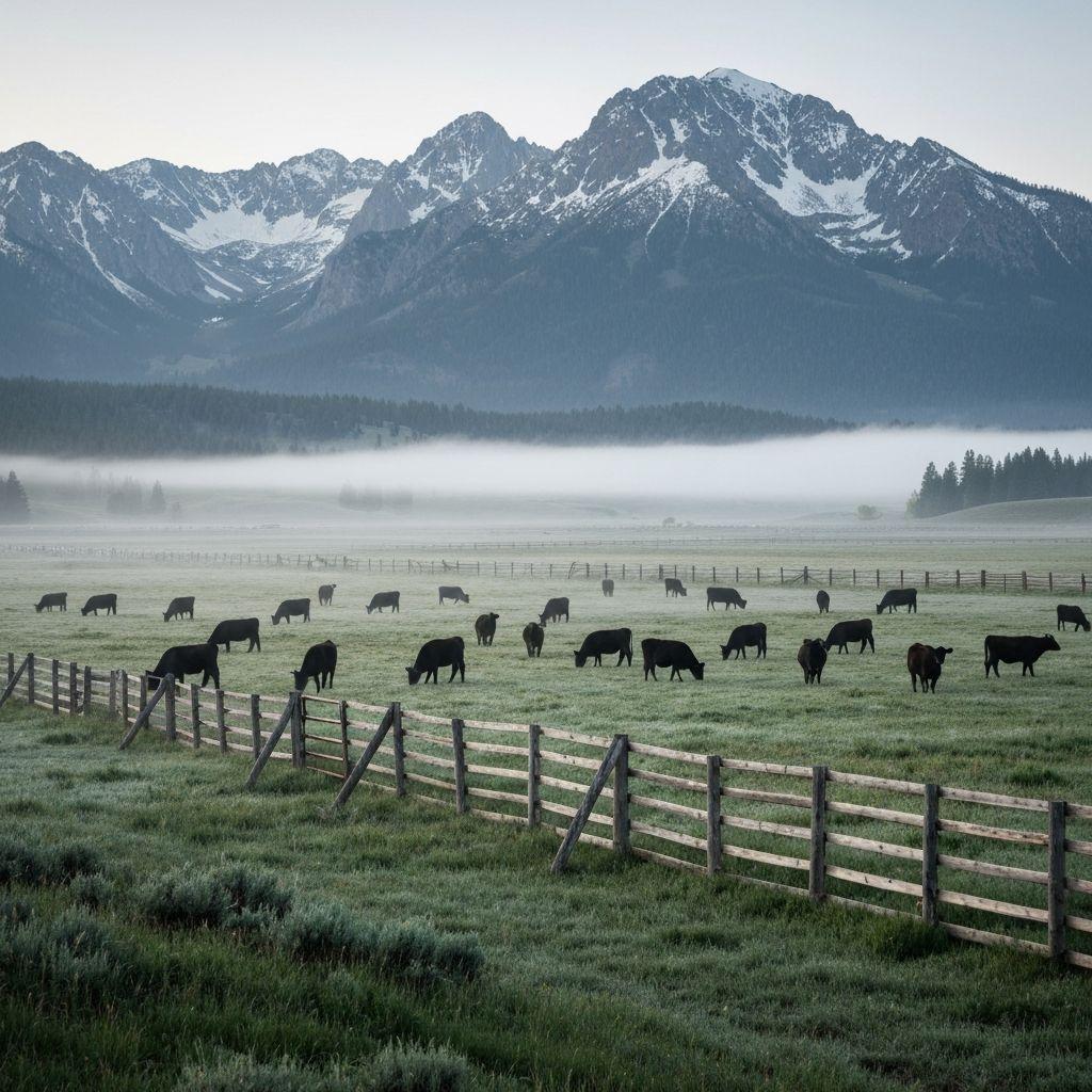 Ganado en montaña - Producción ganadera premium